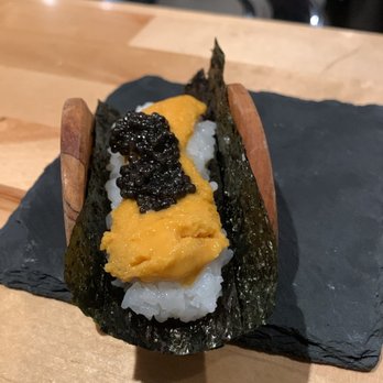 Sugo Hand Roll Bar - uni with caviar - Sushi Bars Near Me - Seattle, Washington Sugo Hand Roll Bar - uni with caviar - Sushi Bars Near Me - Seattle, Washington