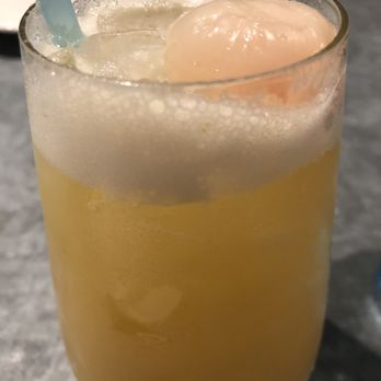 Herringbone Waikiki - My lychee mango non alcoholic drink - Seafood Near Me - Honolulu, Hawaii