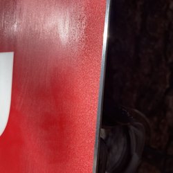 Prior Snowboards - Pitted base after 3 days of use.