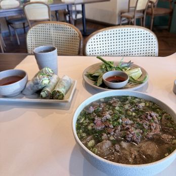 Pho Ha Noi - P5 Rare Beef with Meatballs & A5 the chargrilled roll - Vietnamese Near Me - Milpitas, California Pho Ha Noi - P5 Rare Beef with Meatballs & A5 the chargrilled roll - Vietnamese Near Me - Milpitas, California