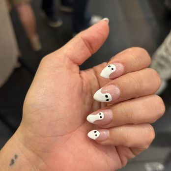 Nails & Spa of Texas - finished look of an acrylic full set, custom design - Nail Salons Near Me - Spring, Texas Nails & Spa of Texas - finished look of an acrylic full set, custom design - Nail Salons Near Me - Spring, Texas