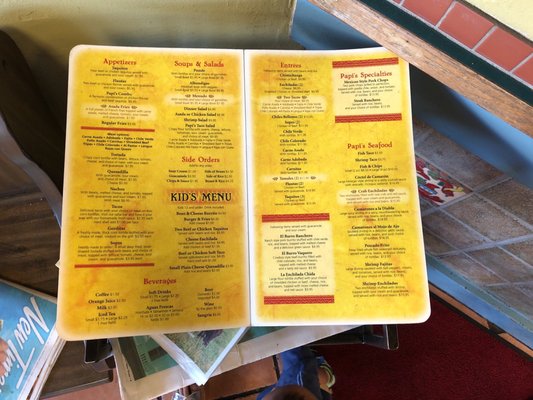 Menu photo 7 Papi's Paso Robles, CA