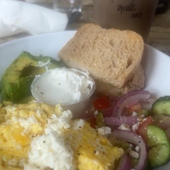 Steaming Bean - Mediterranean bowl and grasshopper - Coffee & Tea Near Me - Pismo Beach, California
