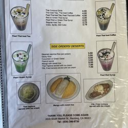 Racha Noodle - Menu