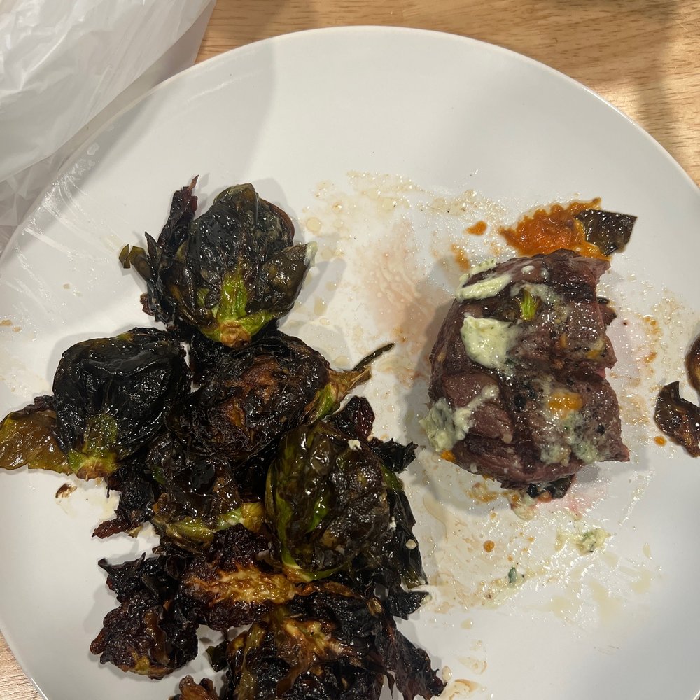 The Upper Room Kitchen - Crispy Brussels Surf & Turf Plate - New American Near Me - Tracy, California The Upper Room Kitchen - Crispy Brussels Surf & Turf Plate - New American Near Me - Tracy, California