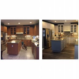 Before and after.