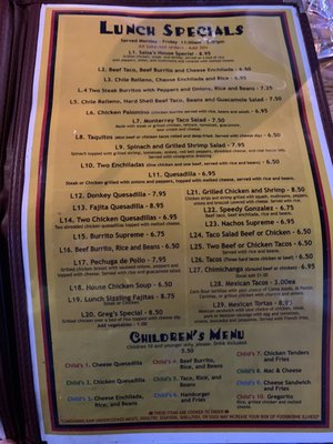 Menu photo 4 Salsa's Mexican Restaurant Dublin, GA Menu photo 4 Salsa's Mexican Restaurant Dublin, GA