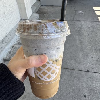 Mochi Waffle Corner  - Black Sesame Coffee - Waffles Near Me - Mountain View, California