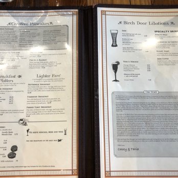 The Birch Door Cafe - Their menu as of December 5th, 2021 - Breakfast & Brunch Near Me - Bellingham, Washington The Birch Door Cafe - Their menu as of December 5th, 2021 - Breakfast & Brunch Near Me - Bellingham, Washington
