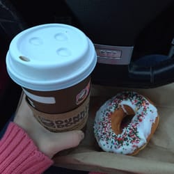 Dunkin' - Sugar cookie latte with my free donut.