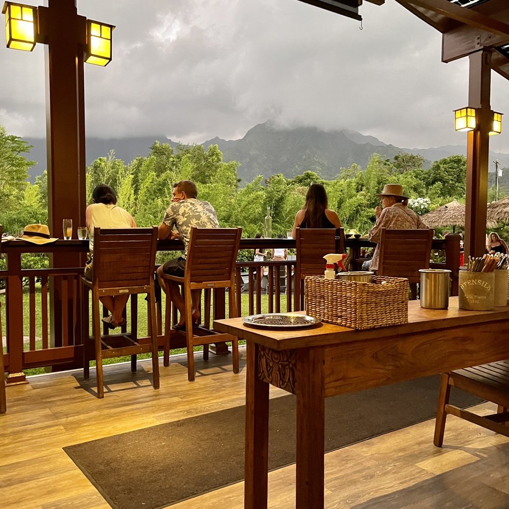 Ama - View from our table - Cocktail Bars Near Me - Hanalei, Hawaii Ama - View from our table - Cocktail Bars Near Me - Hanalei, Hawaii