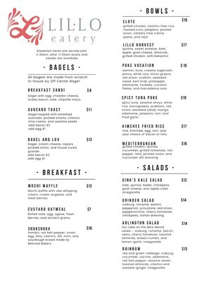 Menu photo 1 Lillo Eatery Reno, NV