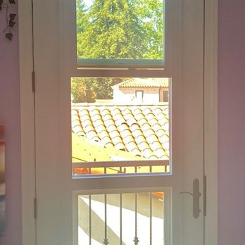 A & B Glass - Door After with window that opens. - Windows Installation Near Me - Santa Barbara, California