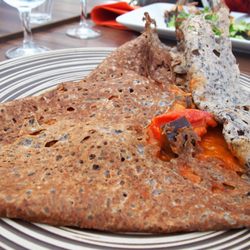 Crêperie La Route du Phare - Galette aux légumes cuisinés à la provençale, fait maison