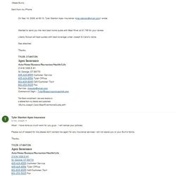 APEX Insurance - Email from Apex Insurance