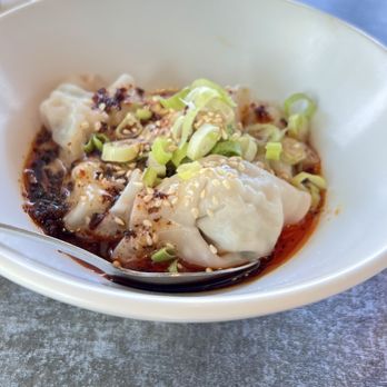 Min's Dumpling - D8. Chicken Wonton with Chili Sauce (8pcs) - Chinese Near Me - Mission Viejo, California Min's Dumpling - D8. Chicken Wonton with Chili Sauce (8pcs) - Chinese Near Me - Mission Viejo, California