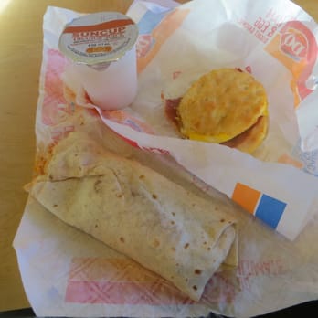 Dairy Queen Grill & Chill - A sausage burrito ($2.69), a ham & egg sandwich ($3.19), and a small 177-milliliter cup of orange juice ($1.89) - Fast Food Near Me - Windsor, Virginia Dairy Queen Grill & Chill - A sausage burrito ($2.69), a ham & egg sandwich ($3.19), and a small 177-milliliter cup of orange juice ($1.89) - Fast Food Near Me - Windsor, Virginia