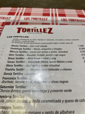 Menu photo 5 Los Tortillez Barcelona, B Menu photo 5 Los Tortillez Barcelona, B