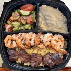 Georgie's Mediterranean Cuisine - Combo Mix Plate (Beef & Shrimps)