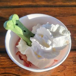 Howling Dog Cafe - Pupuchino. Biscuit. Bacon. Whipped creme.