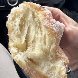 Inside of plain malasada Inside of plain malasada