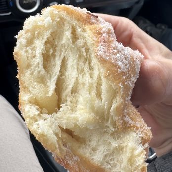 Manuela Malasada - Inside of plain malasada - Donuts Near Me - Kihei, Hawaii