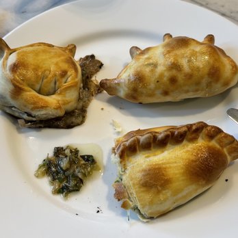 Rocky's Empanadas - Mushroom and Cheese Empanada Sirloin Steak Empanada Spinach and Cheese Empanada - Argentine Near Me - Redmond, Washington
