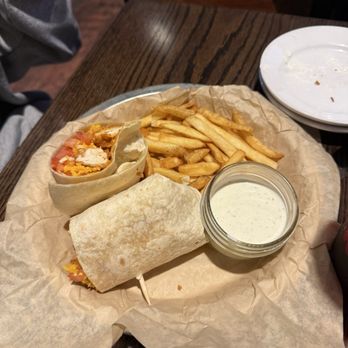 Circle 7 Ranch - Buffalo Chicken Wrap! Juicy and just so good! - Burgers Near Me - St. Louis, Missouri