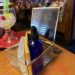 Texas Roadhouse - Hand sanitizer provided by Bracus, our server