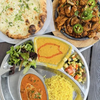 Zareen's - Grilled chicken boti sizzler, chicken tikka thali (combo), garlic naan - Indian Near Me - Palo Alto, California Zareen's - Grilled chicken boti sizzler, chicken tikka thali (combo), garlic naan - Indian Near Me - Palo Alto, California