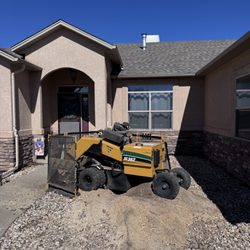 All Terrain Stump - Finishing a stump in front yard of customers home.