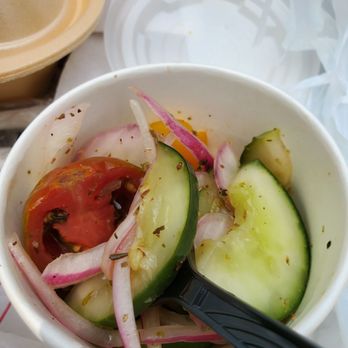 Cafe Soleil - Cucumber tomato salad - Cafes Near Me - Indianapolis, Indiana