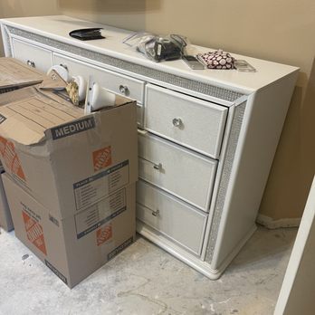 Orbit Water Restoration - Dresser sitting on concrete flooring - Damage Restoration Near Me - Conroe, Texas Orbit Water Restoration - Dresser sitting on concrete flooring - Damage Restoration Near Me - Conroe, Texas