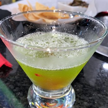 Chachi’s Next Door - a green drink in a martini glass - Mexican Near Me - Humble, Texas Chachi’s Next Door - a green drink in a martini glass - Mexican Near Me - Humble, Texas
