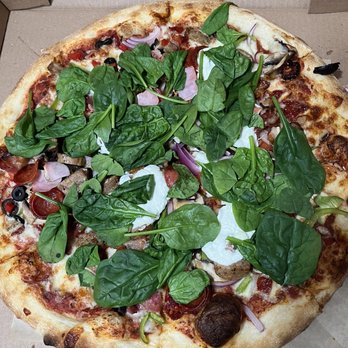 Bayside Gourmet - The Works pizza. The ricotta cheese was so good on this. - Italian Near Me - Islamorada, Florida Bayside Gourmet - The Works pizza. The ricotta cheese was so good on this. - Italian Near Me - Islamorada, Florida