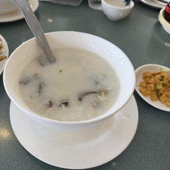 Porridge King - The 1000 year old egg with beef porridge - Cantonese Near Me - Daly City, California