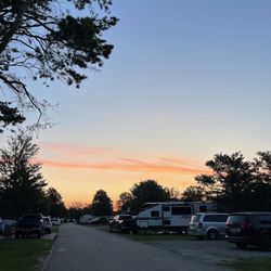 Tawas Point State Park - Sunrise over the campground @ Tawas Point State Park