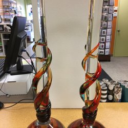 Lafayette Pack and Ship + Print Center - Interesting  glass candlesticks, shipped to New York.