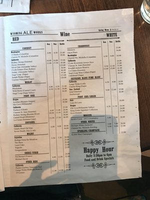 Menu photo 6 Wyoming Ale Works Casper, WY