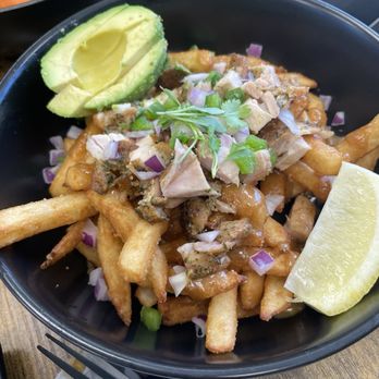 Adoboink - Sisig fries with chicken - Filipino Near Me - Roseville, California