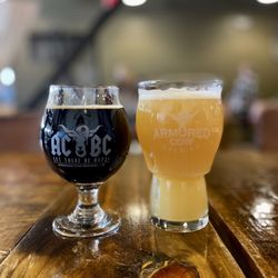 Armored Cow Brewing - Sleepless in Seattle stout for me . Bang bang ipa for hubby. Very cool place on a beautiful Saturday afternoon