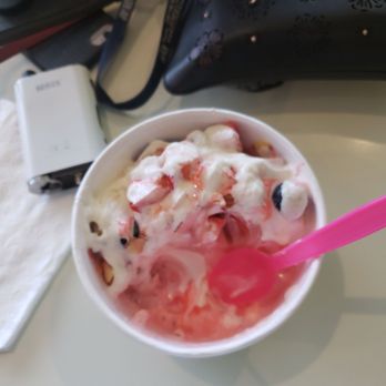 Yogurt City - Vanilla and strawberry yogurt with strawberry sauce, marshmallow sauce, fruit. Nuts... best I've ever had! - Ice Cream & Frozen Yogurt Near Me - Fall River, Massachusetts Yogurt City - Vanilla and strawberry yogurt with strawberry sauce, marshmallow sauce, fruit. Nuts... best I've ever had! - Ice Cream & Frozen Yogurt Near Me - Fall River, Massachusetts