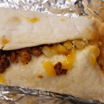 Los Volcanes Mexican Restaurant - Chorizo, Egg, Cheese, Potato Breakfast Burrito - Mexican Near Me - Parker, Colorado