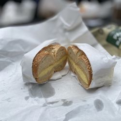 Gotham Bagels - South Loop - One Egg Seasame Seed Bagel Sandwich.