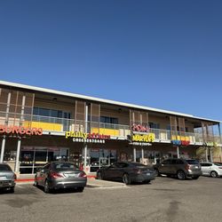 Exterior--it looks like several different restaurants, but it's all one space.