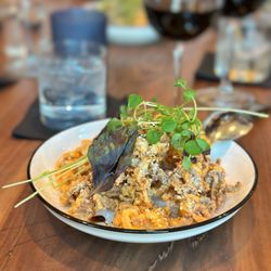 Trani's Dockside Station - Local Calamari not so "New Style" Sweet Thai aioli, basil, cilantro, sesame seeds, aged balsamic