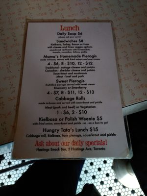 Menu photo 3 Hastings Snack Bar Toronto, ON Menu photo 3 Hastings Snack Bar Toronto, ON