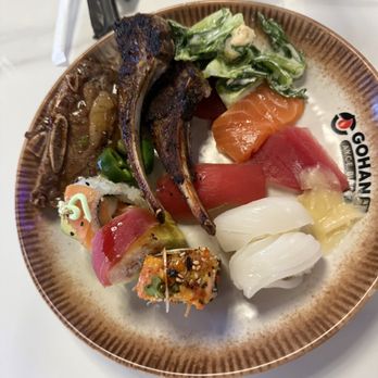 Gohan Buffet - Sushi rolls, sashimi, lamb chops and short ribs - Buffets Near Me - Duluth, Georgia Gohan Buffet - Sushi rolls, sashimi, lamb chops and short ribs - Buffets Near Me - Duluth, Georgia