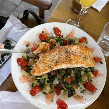 The Oasis Cafe - Grilled Wild Salmon - Cafes Near Me - Flushing, New York