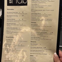 The HUB - Menu as of 2026
